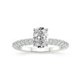 thumbnail image 1 of 5 Carat IGI Certified Oval Shape Lab Grown Diamond Engagement Ring | 14K White Gold |Atria Secret Double Halo Diamond Ring | FG-VS1-VS2 Quality Friendly Diamonds, 1 of 4