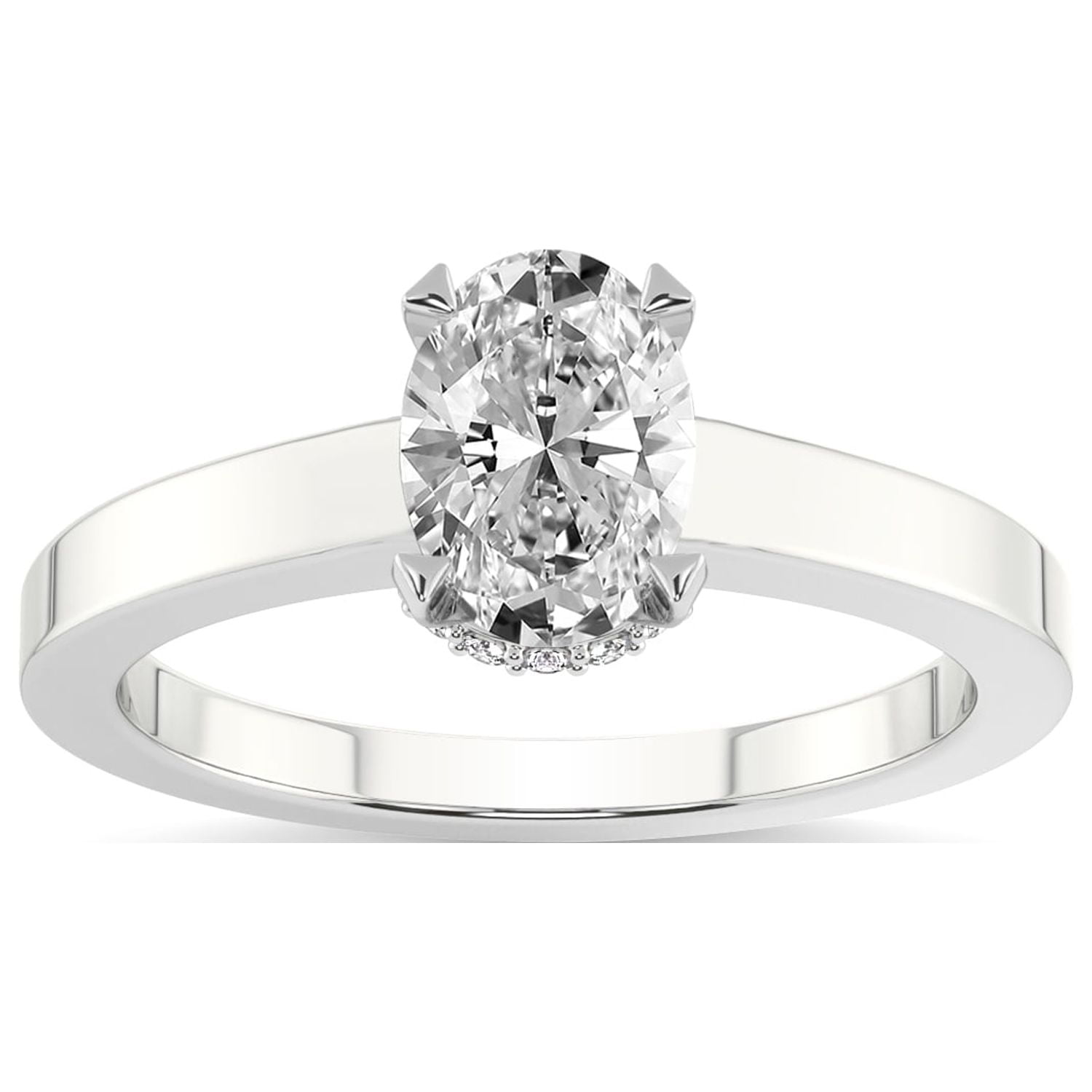 5 Carat IGI Certified Oval Shape Lab Grown Diamond Engagement Ring ...