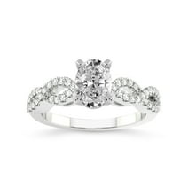 5 Carat Igi Certified Oval Shape Lab Grown Diamond Engagement Ring 