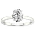 thumbnail image 1 of 5 Carat IGI Certified Oval Shape Lab Grown Diamond Engagement Ring | 14K White Gold |Mystic Secret Halo Diamond Ring | FG-VS1-VS2 Quality Friendly Diamonds, 1 of 4