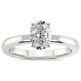thumbnail image 1 of IGI Certified 5 Carat Oval Shape Lab Grown Diamond Engagement Ring | 14K White Gold |Quinn Solitaire Diamond Ring | FG-VS Quality Friendly Diamonds, 1 of 7