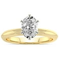 thumbnail image 1 of IGI Certified 5 Carat Oval Shape Lab Grown Diamond Engagement Ring | 14K White Gold | Alora Solitaire Diamond Ring | FG-VS1-VS2 Quality Friendly Diamonds, 1 of 6