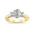 thumbnail image 1 of IGI Certified 5 Carat Oval Shape Lab Grown Diamond Engagement Ring | 14K White Gold |Denise Three stone Side Emerald Lab Diamond Ring | FG-VS1-VS2 Quality Friendly Diamonds, 1 of 6