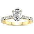 thumbnail image 1 of 5 Carat IGI Certified Oval Shape Lab Grown Diamond Engagement Ring | 14K Yellow Gold |Galen Secret Halo Diamond Ring | FG-VS1-VS2 Quality Friendly Diamonds, 1 of 4