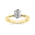 thumbnail image 1 of 5 Carat IGI Certified Oval Shape Lab Grown Diamond Engagement Ring | 14K Yellow Gold | Juniper Crossover Solitaire Diamond Ring | FG-VS1-VS2 Quality Friendly Diamonds, 1 of 5