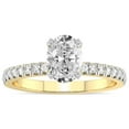 thumbnail image 1 of 5 Carat IGI Certified Oval Shape Lab Grown Diamond Engagement Ring | 14K Yellow Gold |Serena Eternity Diamond Ring | FG-VS1-VS2 Quality Friendly Diamonds, 1 of 5