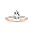 thumbnail image 1 of 5 Carat IGI Certified Pear Shape Lab Grown Diamond Engagement Ring | 14K Rose Gold |Grace Micro Pave Eternity Diamond Ring | FG-VS1-VS2 Quality Friendly Diamonds, 1 of 4