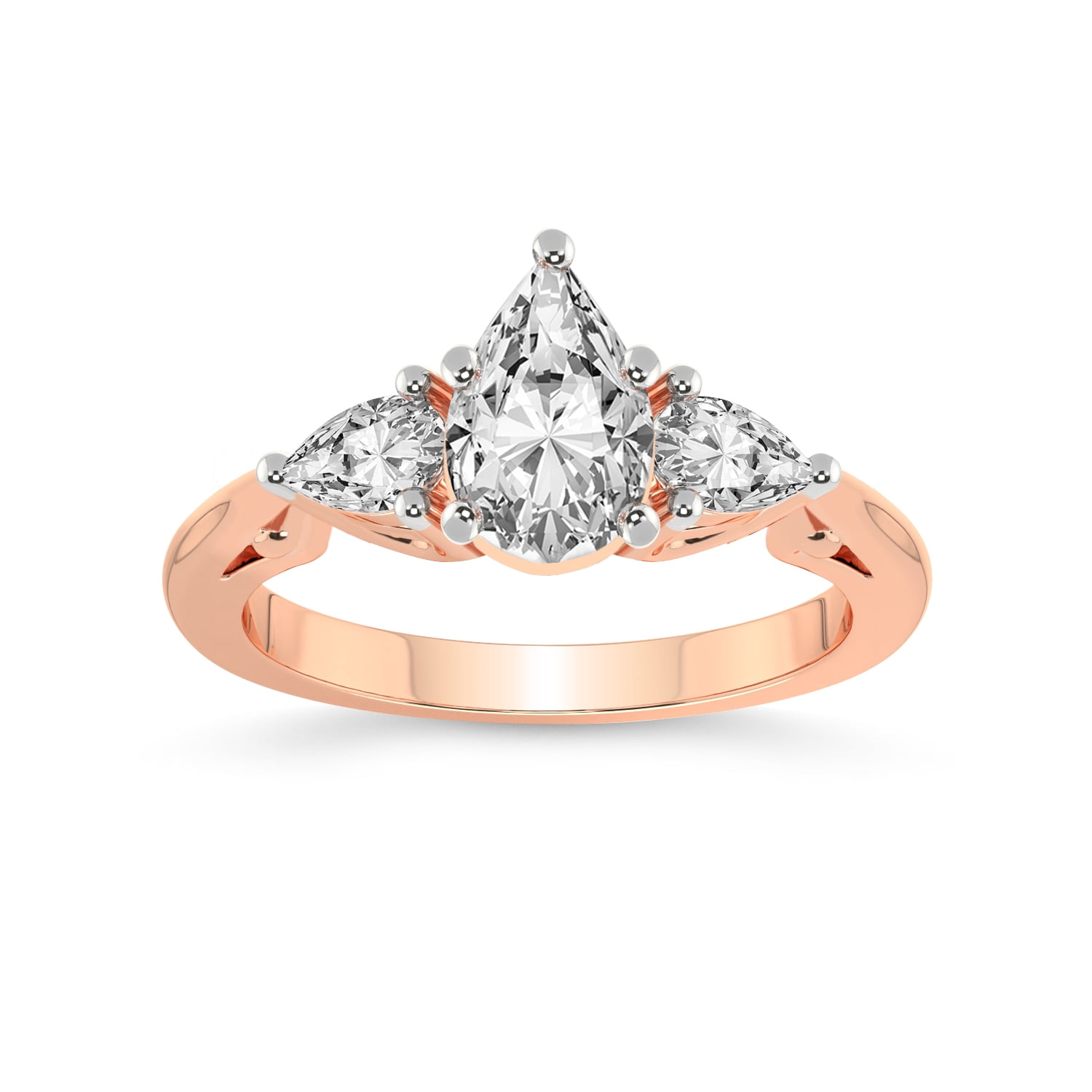 5 Carat IGI Certified Pear Shape Lab Grown Diamond Engagement Ring ...