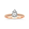 thumbnail image 1 of 5 Carat IGI Certified Pear Shape Lab Grown Diamond Engagement Ring | 14K Rose Gold |Sansa Solitaire Diamond Ring | FG-VS1-VS2 Quality Friendly Diamonds, 1 of 4