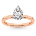 thumbnail image 1 of IGI Certified 5 Carat Pear Shape Lab Grown Diamond Engagement Ring | 14K Rose Gold | Solitaire Diamond Ring | FG-VS1-VS2 Quality Friendly Diamonds, 1 of 6