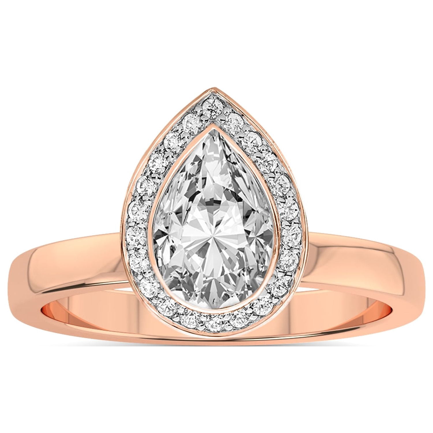 5 Carat IGI Certified Pear Shape Lab Grown Diamond Engagement Ring ...