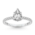 thumbnail image 1 of 5 Carat IGI Certified Pear Shape Lab Grown Diamond Engagement Ring | 14K White Gold |Emily Eternity Diamond Ring | FG-VS1-VS2 Quality Friendly Diamonds, 1 of 6