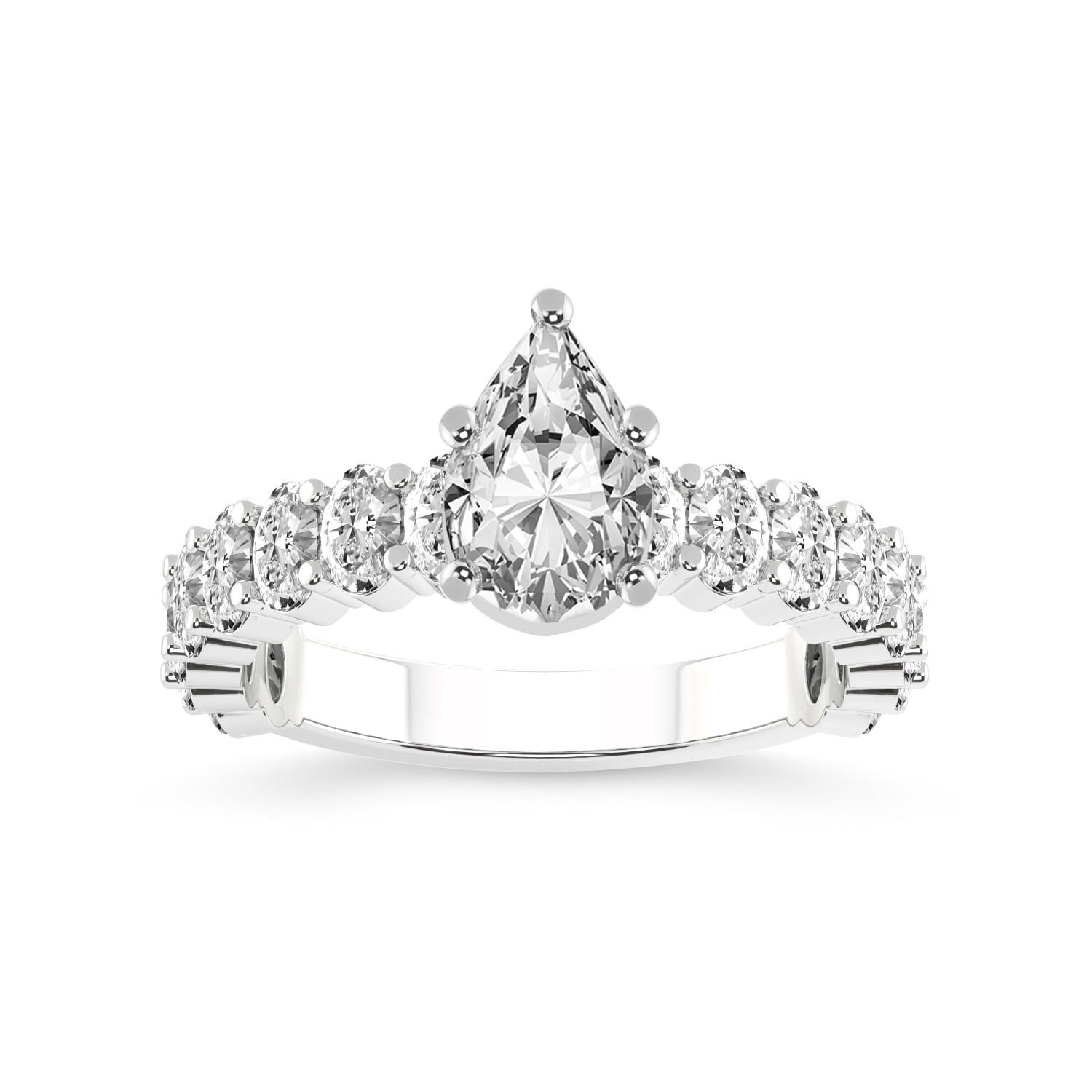 5 Carat IGI Certified Pear Shape Lab Grown Diamond Engagement Ring ...