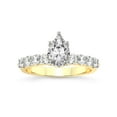 thumbnail image 1 of IGI Certified 5 Carat Pear Shape Lab Grown Diamond Engagement Ring | 14K White Gold | Cassidy Entwined Prongs Lab Diamond Ring | FG-VS1-VS2 Quality Friendly Diamonds, 1 of 6