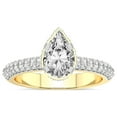 thumbnail image 1 of 5 Carat IGI Certified Pear Shape Lab Grown Diamond Engagement Ring | 14K Yellow Gold |Eloa Secret Halo Diamond Ring | FG-VS1-VS2 Quality Friendly Diamonds, 1 of 4