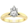 thumbnail image 1 of 5 Carat IGI Certified Pear Shape Lab Grown Diamond Engagement Ring | 14K Yellow Gold |Eloise Solitaire Knife Edge Diamond Ring | FG-VS1-VS2 Quality Friendly Diamonds, 1 of 4