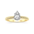thumbnail image 1 of 5 Carat IGI Certified Pear Shape Lab Grown Diamond Engagement Ring | 14K Yellow Gold |Sansa Solitaire Diamond Ring | FG-VS1-VS2 Quality Friendly Diamonds, 1 of 4