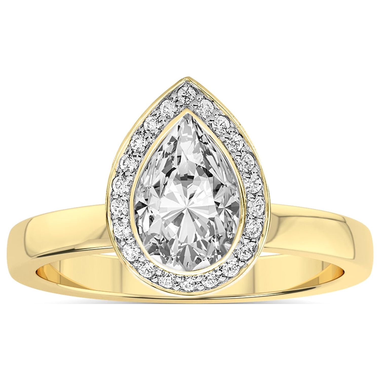 5 Carat IGI Certified Pear Shape Lab Grown Diamond Engagement Ring ...
