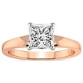 thumbnail image 1 of 5 Carat IGI Certified Princess Shape Lab Grown Diamond Engagement Ring | 14K Rose Gold | Arielle Solitaire Diamond Ring | FG-VS1-VS2 Quality Friendly Diamonds, 1 of 4
