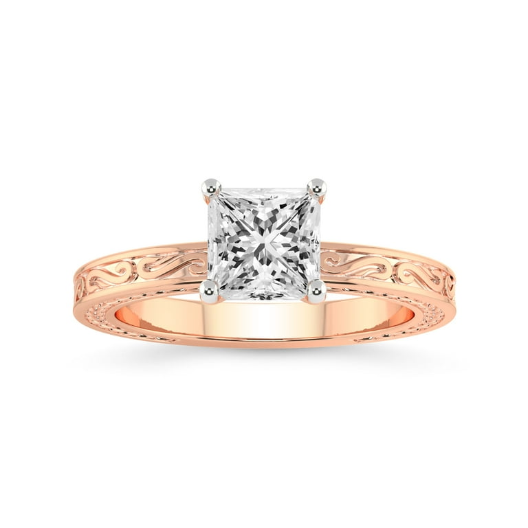 IGI Certified Carat Princess Shape Lab Grown Diamond Engagement