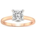 thumbnail image 1 of 5 Carat IGI Certified Princess Shape Lab Grown Diamond Engagement Ring | 14K Rose Gold |Mystic Secret Halo Diamond Ring | FG-VS1-VS2 Quality Friendly Diamonds, 1 of 4