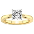 thumbnail image 1 of IGI Certified 5 Carat Princess Shape Lab Grown Diamond Engagement Ring | 14K White Gold |Quinn Solitaire Diamond Ring | FG-VS Quality Friendly Diamonds, 1 of 6