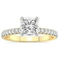 thumbnail image 1 of 5 Carat IGI Certified Princess Shape Lab Grown Diamond Engagement Ring | 14K Yellow Gold |Serena Eternity Diamond Ring | FG-VS1-VS2 Quality Friendly Diamonds, 1 of 5