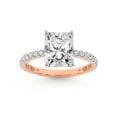 thumbnail image 1 of 5 Carat IGI Certified Radiant Shape Lab Grown Diamond Engagement Ring | 14K Rose Gold |Emily Eternity Diamond Ring | FG-VS1-VS2 Quality Friendly Diamonds, 1 of 5