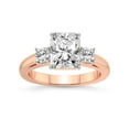 thumbnail image 1 of 5 Carat IGI Certified Radiant Shape Lab Grown Diamond Engagement Ring | 14K Rose Gold |Jia Secret Double Halo Eternity Diamond Ring | FG-VS1-VS2 Quality Friendly Diamonds, 1 of 4