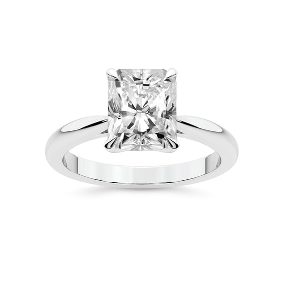 5 Carat IGI Certified Radiant Shape Lab Grown Diamond Engagement Ring | 14K White Gold | Azalea Classic Solitaire Diamond Ring | FG-VS1-VS2 Quality Friendly Diamonds
