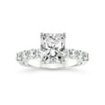 thumbnail image 1 of IGI Certified 5 Carat Radiant Shape Lab Grown Diamond Engagement Ring | 14K White Gold | Cassidy Entwined Prongs Lab Diamond Ring | FG-VS1-VS2 Quality Friendly Diamonds, 1 of 5