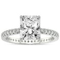 thumbnail image 1 of 5 Carat IGI Certified Radiant Shape Lab Grown Diamond Engagement Ring | 14K White Gold | Claire Full Eternity Diamond Ring | FG-VS1-VS2 Quality Friendly Diamonds, 1 of 3
