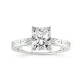 thumbnail image 1 of IGI Certified 5 Carat Radiant Shape Lab Grown Diamond Engagement Ring | 14K White Gold | Ivory Vintage Solitaire Diamond Ring | FG-VS Quality Friendly Diamonds, 1 of 6