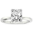 thumbnail image 1 of IGI Certified 5 Carat Radiant Shape Lab Grown Diamond Engagement Ring | 14K White Gold |Lyla Hidden Accents SolitaireLab Diamond Ring | FG-VS1-VS2 Quality Friendly Diamonds, 1 of 5