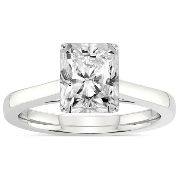 5 Carat IGI Certified Radiant Shape Lab Grown Diamond Engagement Ring | 14K White Gold |Shye Petal Solitaire Diamond Ring | FG-VS1-VS2 Quality Friendly Diamonds