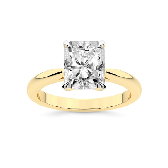 5 Carat IGI Certified Radiant Shape Lab Grown Diamond Engagement Ring | 14K Yellow Gold | Azalea Classic Solitaire Diamond Ring | FG-VS1-VS2 Quality Friendly Diamonds