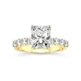 thumbnail image 1 of IGI Certified 5 Carat Radiant Shape Lab Grown Diamond Engagement Ring | 14K White Gold | Cassidy Entwined Prongs Lab Diamond Ring | FG-VS1-VS2 Quality Friendly Diamonds, 1 of 5