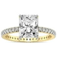 thumbnail image 1 of 5 Carat IGI Certified Radiant Shape Lab Grown Diamond Engagement Ring | 14K Yellow Gold | Claire Full Eternity Diamond Ring | FG-VS1-VS2 Quality Friendly Diamonds, 1 of 4