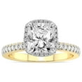 thumbnail image 1 of IGI Certified 5 Carat Radiant Shape Lab Grown Diamond Engagement Ring | 14K Yellow Gold |Elle Classic Halo Diamond Ring | FG-VS1-VS2 Quality Friendly Diamonds, 1 of 5