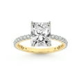 thumbnail image 1 of 5 Carat IGI Certified Radiant Shape Lab Grown Diamond Engagement Ring | 14K Yellow Gold |Emily Eternity Diamond Ring | FG-VS1-VS2 Quality Friendly Diamonds, 1 of 5