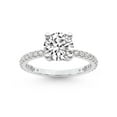 thumbnail image 1 of 5 Carat IGI Certified Round Shape Lab Grown Diamond Engagement Ring | 14K White Gold |Emily Eternity Diamond Ring | FG-VS1-VS2 Quality Friendly Diamonds, 1 of 6