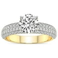 thumbnail image 1 of 5 Carat IGI Certified Round Shape Lab Grown Diamond Engagement Ring | 14K Yellow Gold | Amira Luxe Secret Double Halo Diamond Ring | FG-VS1-VS2 Quality Friendly Diamonds, 1 of 1