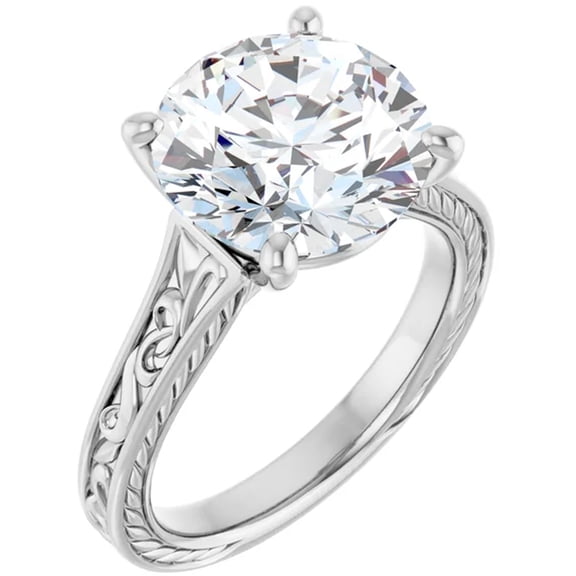 5 Carat Lab Grown Diamond Engagement Ring