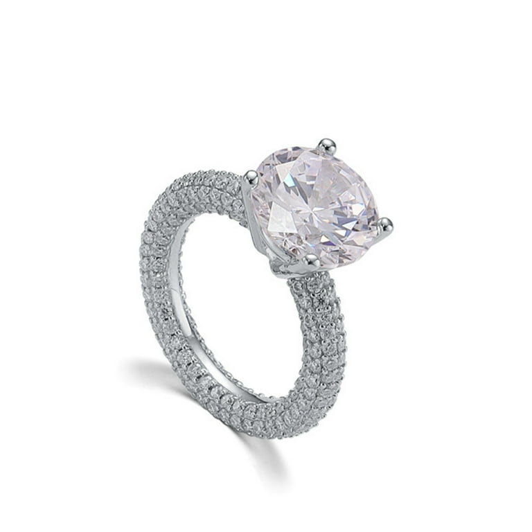 Carat Moissanite Engagement Rings D Color VVS1 Clarity