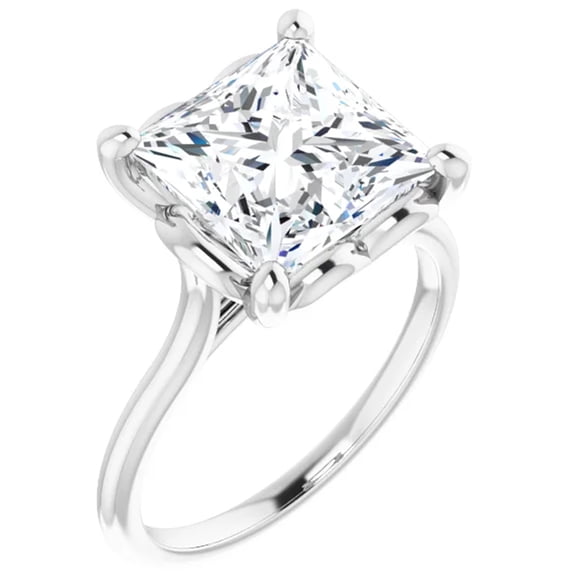 5 Carat Princess Lab Grown Diamond Engagement Ring
