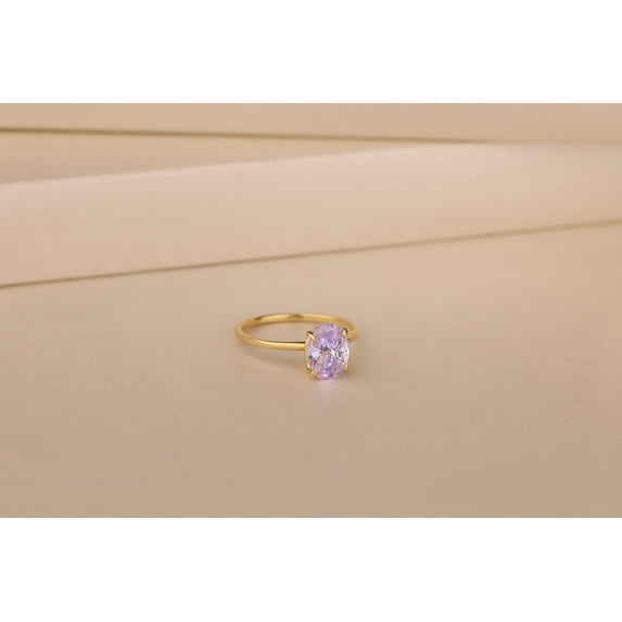 5 Carat Solitaire Ring Lab Alexandrite Ring Engagement Ring Oval Cut ...