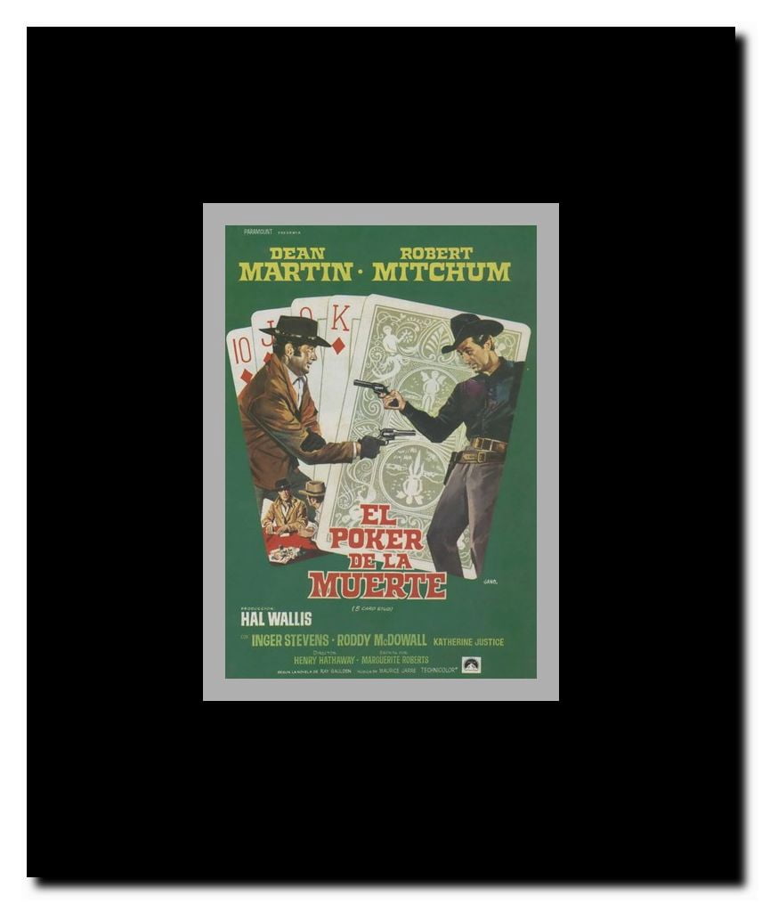5 Card Stud Framed Movie Poster