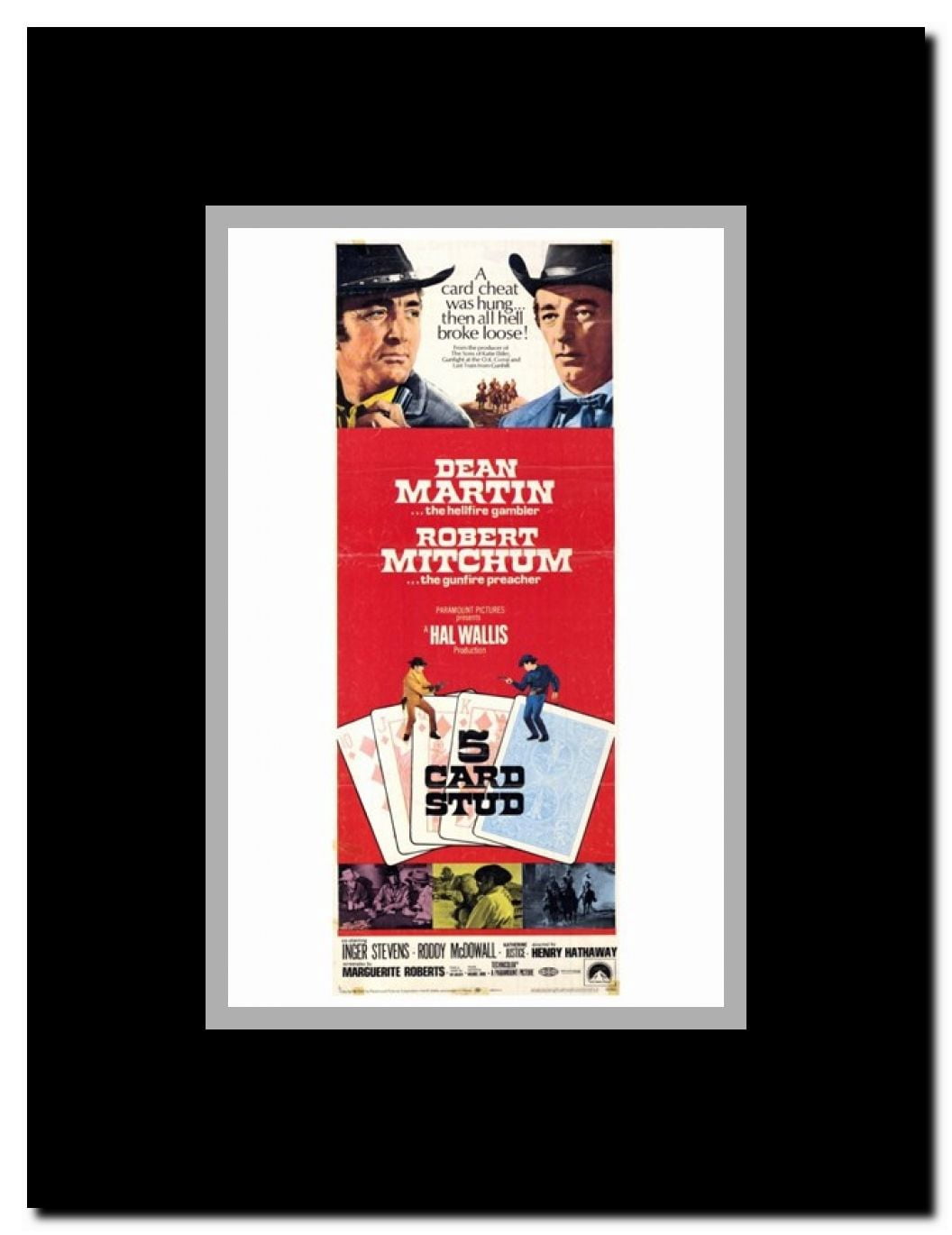 5 Card Stud Framed Movie Poster