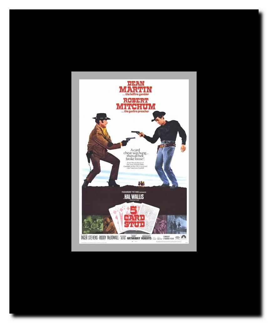 5 Card Stud Framed Movie Poster