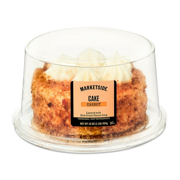 Marketside 5-Inch Moist Carrot Cake with Cream Cheese Icing, 16 oz, 1 Count (Refrigerated)